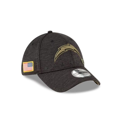 Los Angeles Chargers Gorra | New Era NFL Salute To Service 39thirty Stretch Fit Cap Mexico - Negros